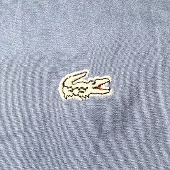 Lacoste Blue Button Down Dress Shirt - Tailored Fit - Size 43 - Picture 12 of 15